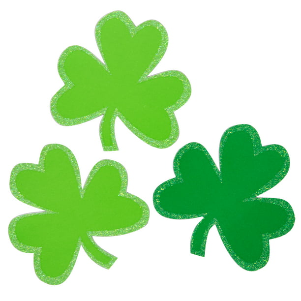 10 Giant XL Four 4 leaf clovers non shed glitter shamrocks card table confetti